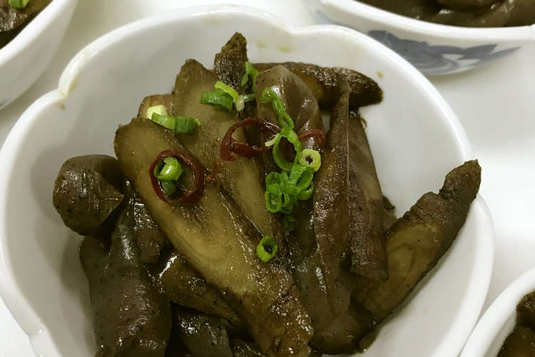 手綱こんにゃくと牛蒡煮 レシピ 作り方 By 船上のクックパパ クックパッド 簡単おいしいみんなのレシピが359万品
