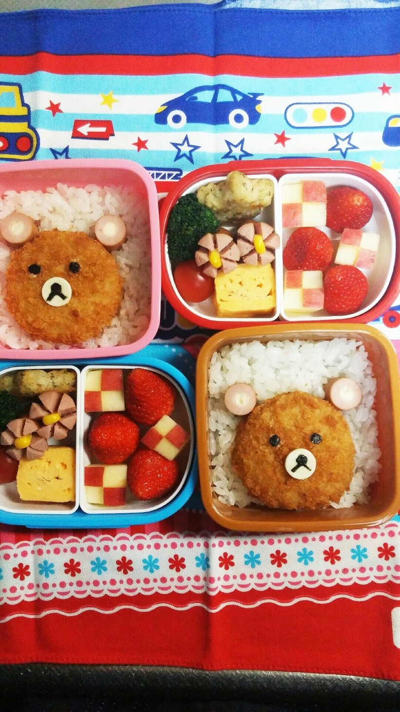 幼稚園(年少)双子のお弁当21の画像
