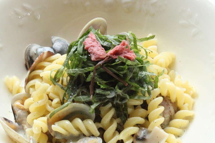 桜風味の青じそパスタ レシピ 作り方 By 株式会社出来商店 クックパッド 簡単おいしいみんなのレシピが352万品