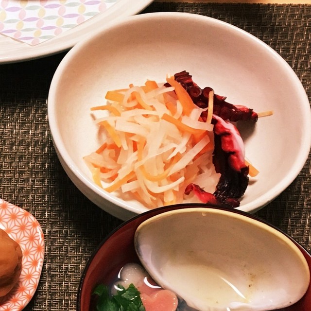 お食い初めメニュー たこ入り紅白なます レシピ 作り方 By もぎゅmogyu クックパッド 簡単おいしいみんなのレシピが354万品