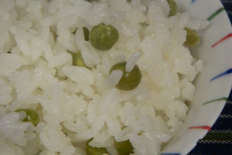 グリンピースご飯 レシピ 作り方 By Chieko333 クックパッド 簡単おいしいみんなのレシピが357万品