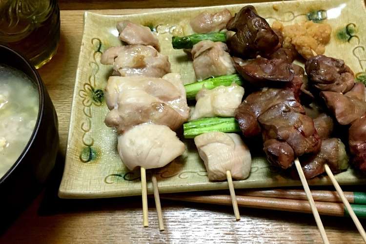 男でもできる魚焼きグリルで焼鳥