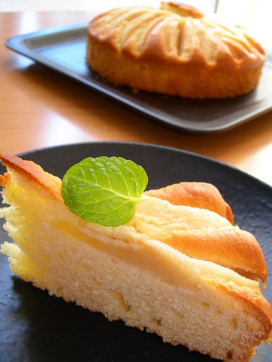 りんご＆ホワイトチョコのミルクケーキ♡の写真