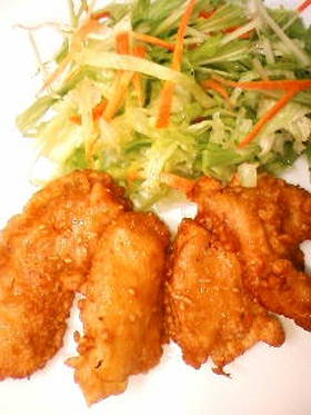 むね肉のスライスからあげ