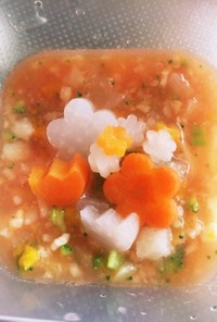 離乳食　ミネストローネ風スープ