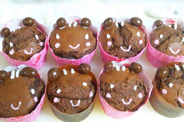 簡単かわいい チョコマフィン レシピ 作り方 By 渡部アキ クックパッド 簡単おいしいみんなのレシピが360万品