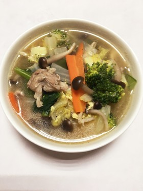 塩麹と黒コショウの食べるスープ