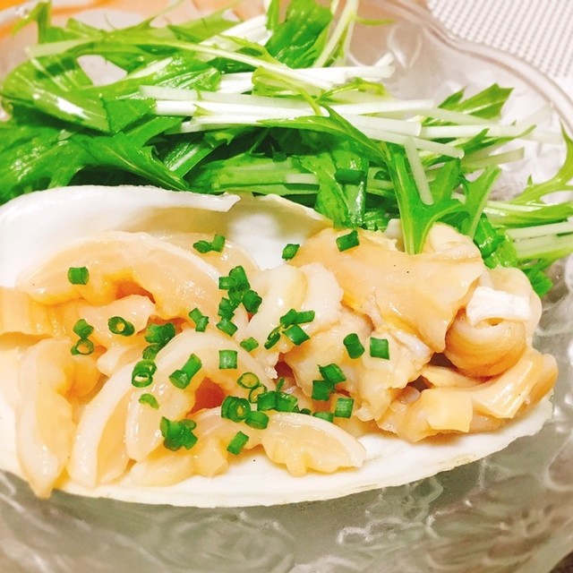 白ミル貝のお刺身 捌き方 レシピ 作り方 By 藤井２１ クックパッド