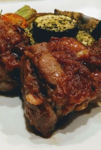 絶品✾厚切り豚バラ肉のオーブン焼き