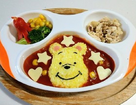 自宅で簡単!プーさんのキャラ弁♡