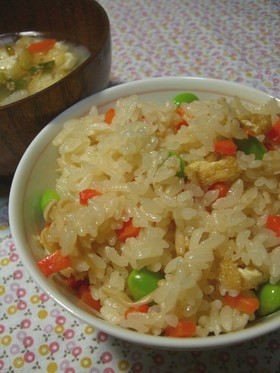 母の味♡なめ茸入炊き込みごはん