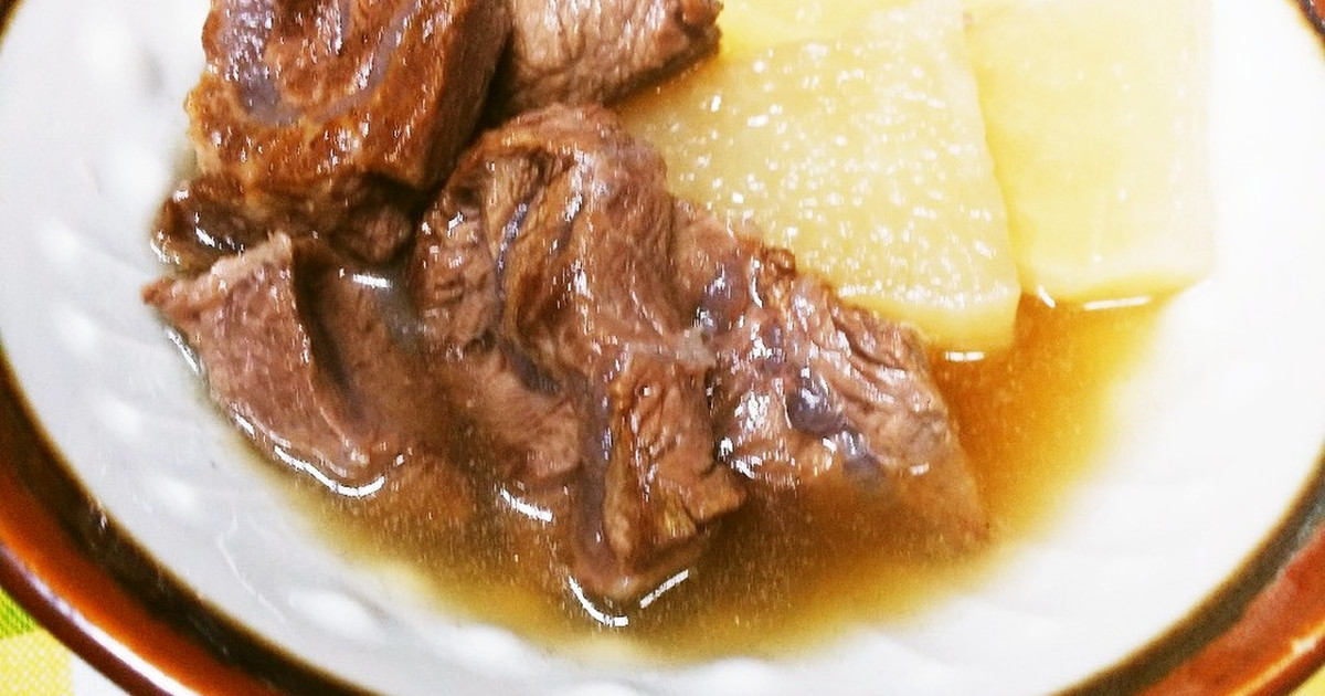 圧力鍋で時短 牛すね肉と大根の煮込み レシピ 作り方 By ラスクおじさん クックパッド 簡単おいしいみんなのレシピが358万品