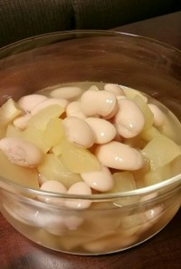 【離乳食中期～】白花豆とりんごの甘煮