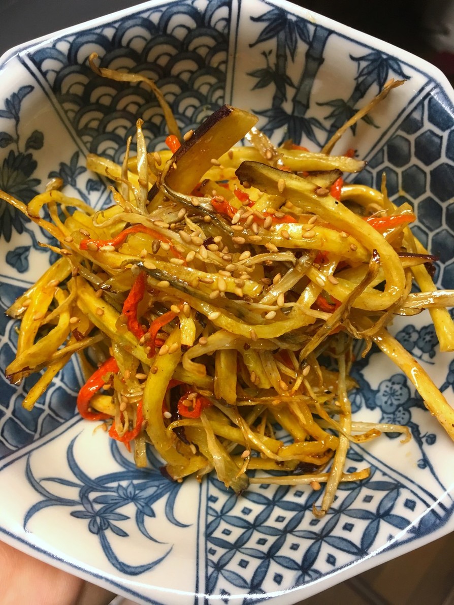 調味料2つのみ✴︎根菜のポリポリ揚げの画像