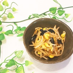 3分あれば!もやしと海苔のピリ辛ナムル