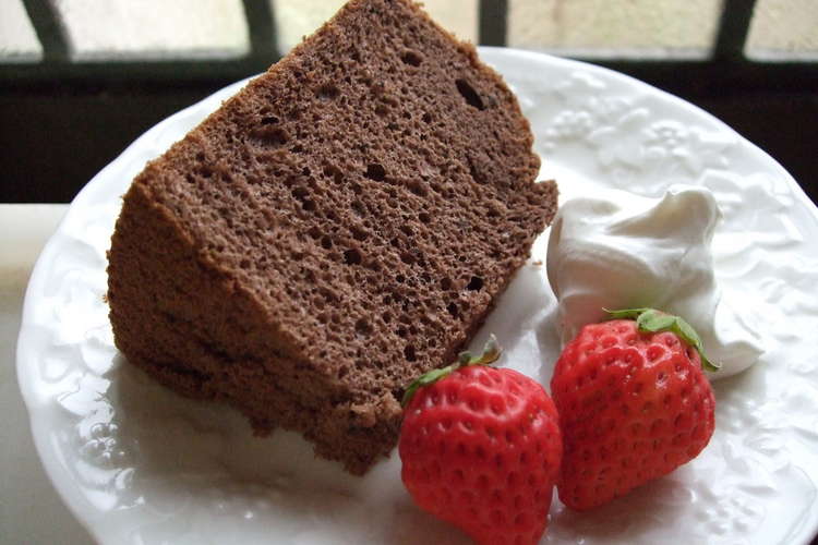 しっとりふわふわ ココアシフォンケーキ レシピ 作り方 By ゆきらいん クックパッド 簡単おいしいみんなのレシピが352万品