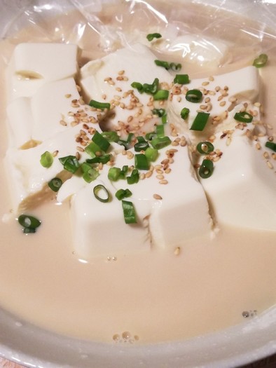 豆腐たっぷり豆乳スープの写真