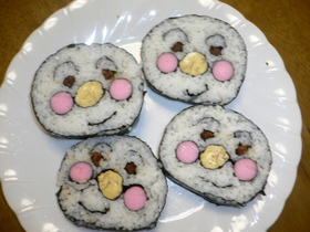 ♪アンパンマンの巻き寿司♪節分に
