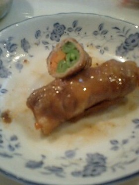 ☆お弁当に最適!野菜の肉巻き☆