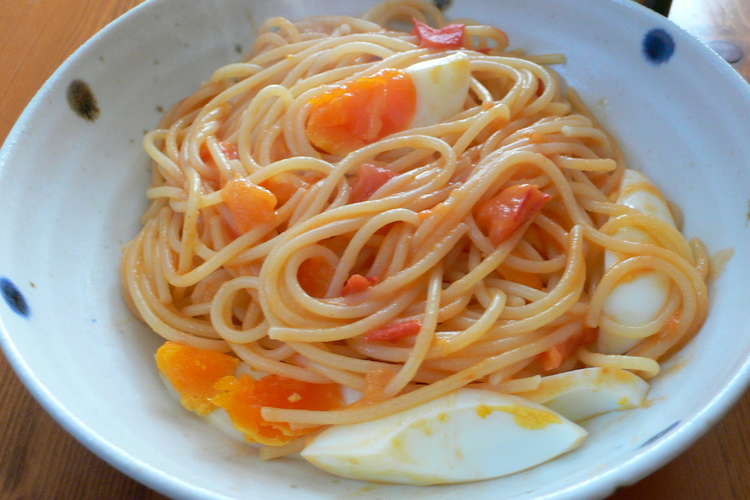 まろやか ゆで卵のトマトクリームパスタ レシピ 作り方 By すいーとうさぎ クックパッド 簡単おいしいみんなのレシピが361万品