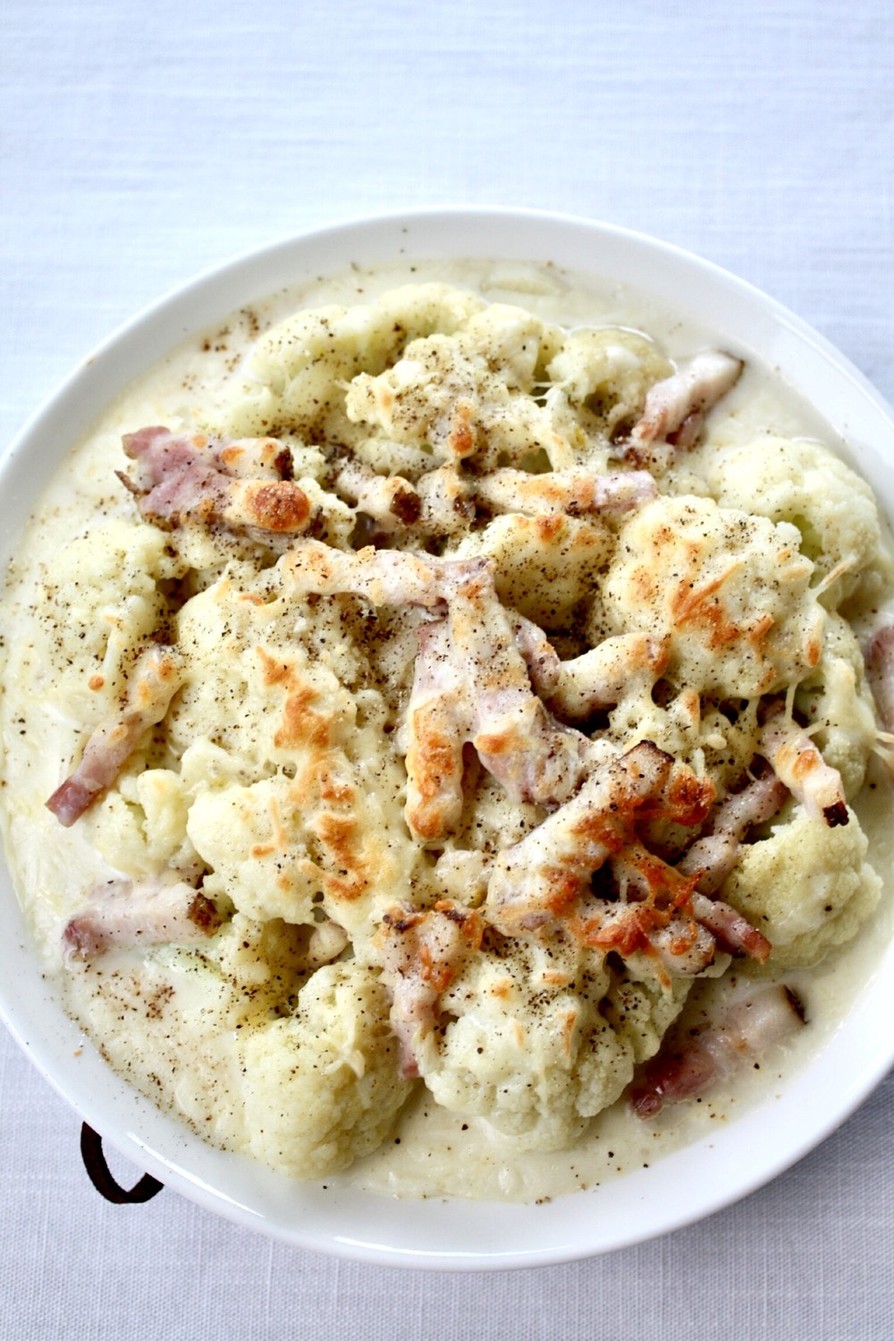軽くて簡単なチーズカリフラワーグラタンのレシピ