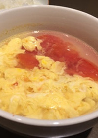 トマトと卵の簡単スープ＊東京ガス