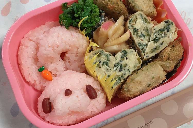 これもイースター 汎用うさぎキャラ弁 レシピ 作り方 By え Faf みみ クックパッド