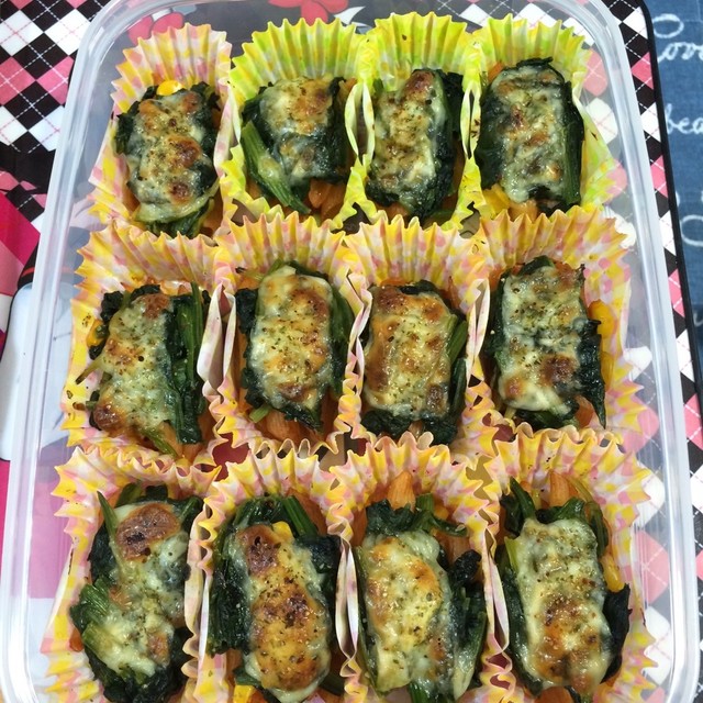 ほうれん草チーズ焼き 冷凍ok弁当作り置 レシピ 作り方 By Ooガチュピンoo クックパッド 簡単おいしいみんなのレシピが360万品