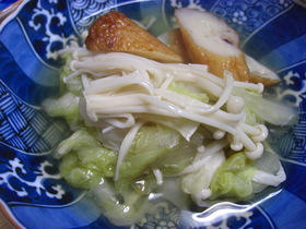 はんぺんと白菜のさっと煮