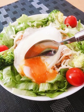 禁断のランチ…⭐ベビースターでサラダ丼⭐