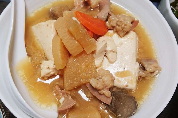 じっくり煮込んで 柔らかもつ煮豆腐 レシピ 作り方 By ロイドライト Mai クックパッド