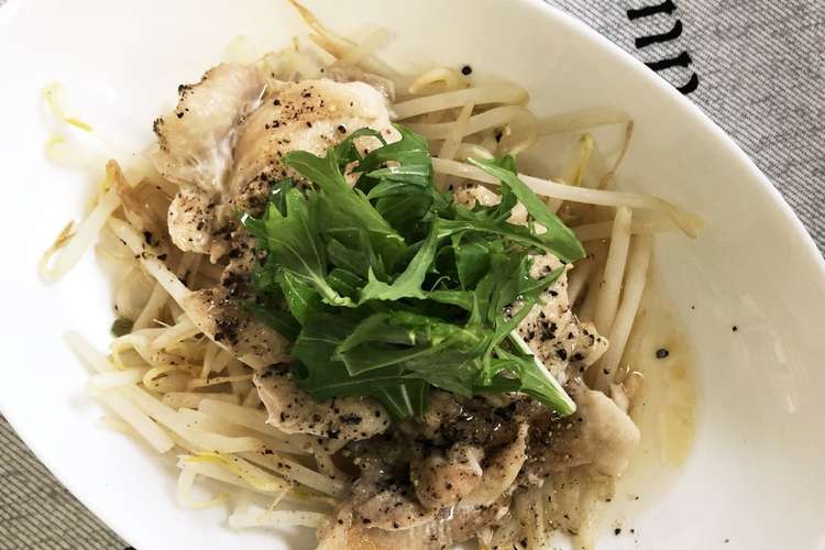 チンするだけ 鶏肉のもやし蒸し レシピ 作り方 By イチママ クックパッド