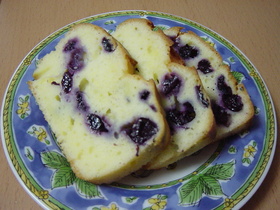 ブルーベリーとヨーグルトのパウンドケーキ