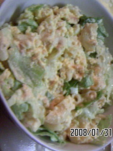 マカロニ卵サラダの写真