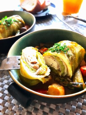 豆腐でかさ増し☆新感覚ロールキャベツ