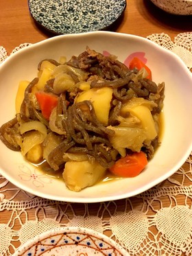 普通の鍋で☆簡単無水☆うちの肉じゃが