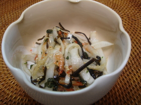 大根・塩昆布・桜海老の簡単★即席漬け