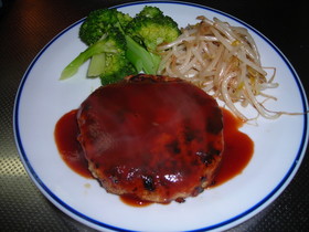 ヘルシーに行こう!豆腐ハンバーグ