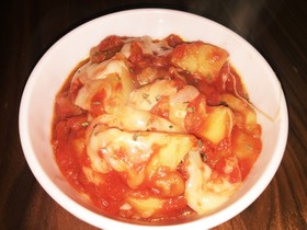 子供も作れる食べるトマトスープ