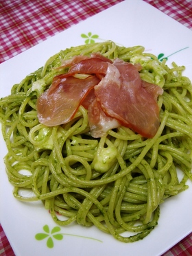 ★バジルと生ハムのパスタ★