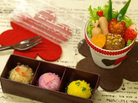 バレンタインのチョコ弁当