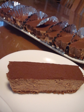チョコレートレアチーズケーキ
