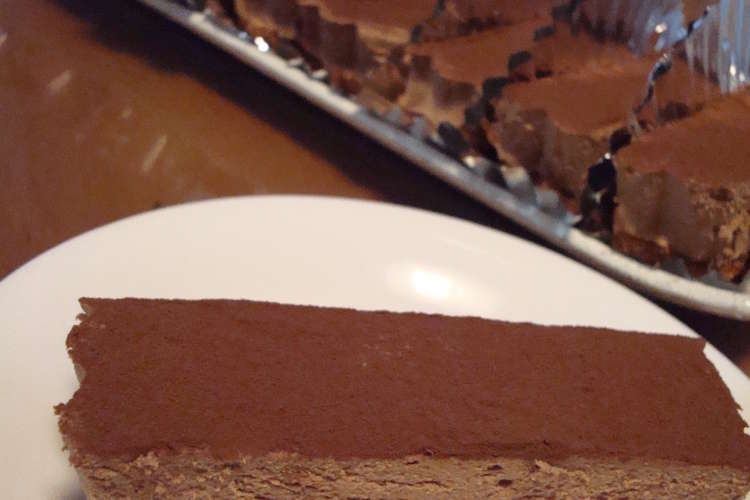 チョコレートレアチーズケーキ レシピ 作り方 By 木瓜 クックパッド 簡単おいしいみんなのレシピが350万品