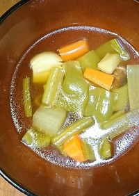 中華によく合う♪ ニンニク野菜スープ!