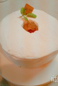 白あんと桜のシフォンケーキ