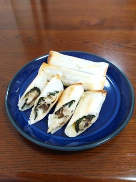 牡蠣のチーズ春巻き