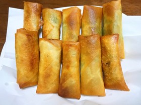 味付け不要!鯖缶と大葉のサッパリ春巻き♡