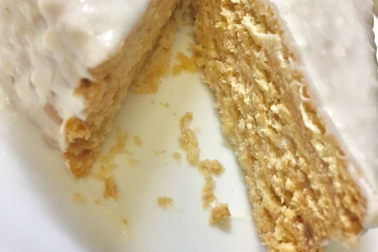 材料２つだけ ココナッツサブレdeケーキ レシピ 作り方 By たむちゃん Yasu クックパッド 簡単おいしいみんなのレシピが359万品