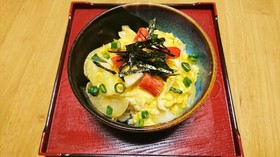 液みそで簡単カニペン丼