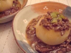 かぶの✿牛肉あんかけ